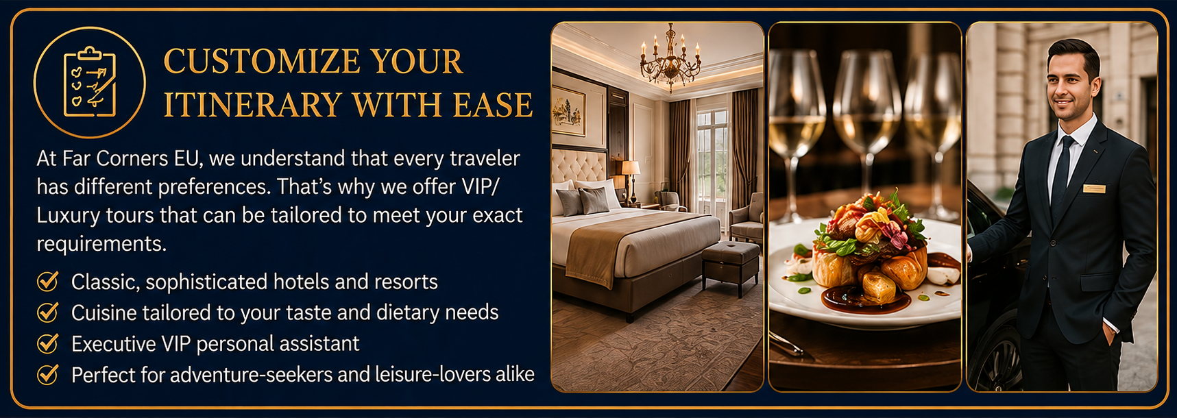 Luxury Europe tour package covering Switzerland, France and Italy by Far Corners EU