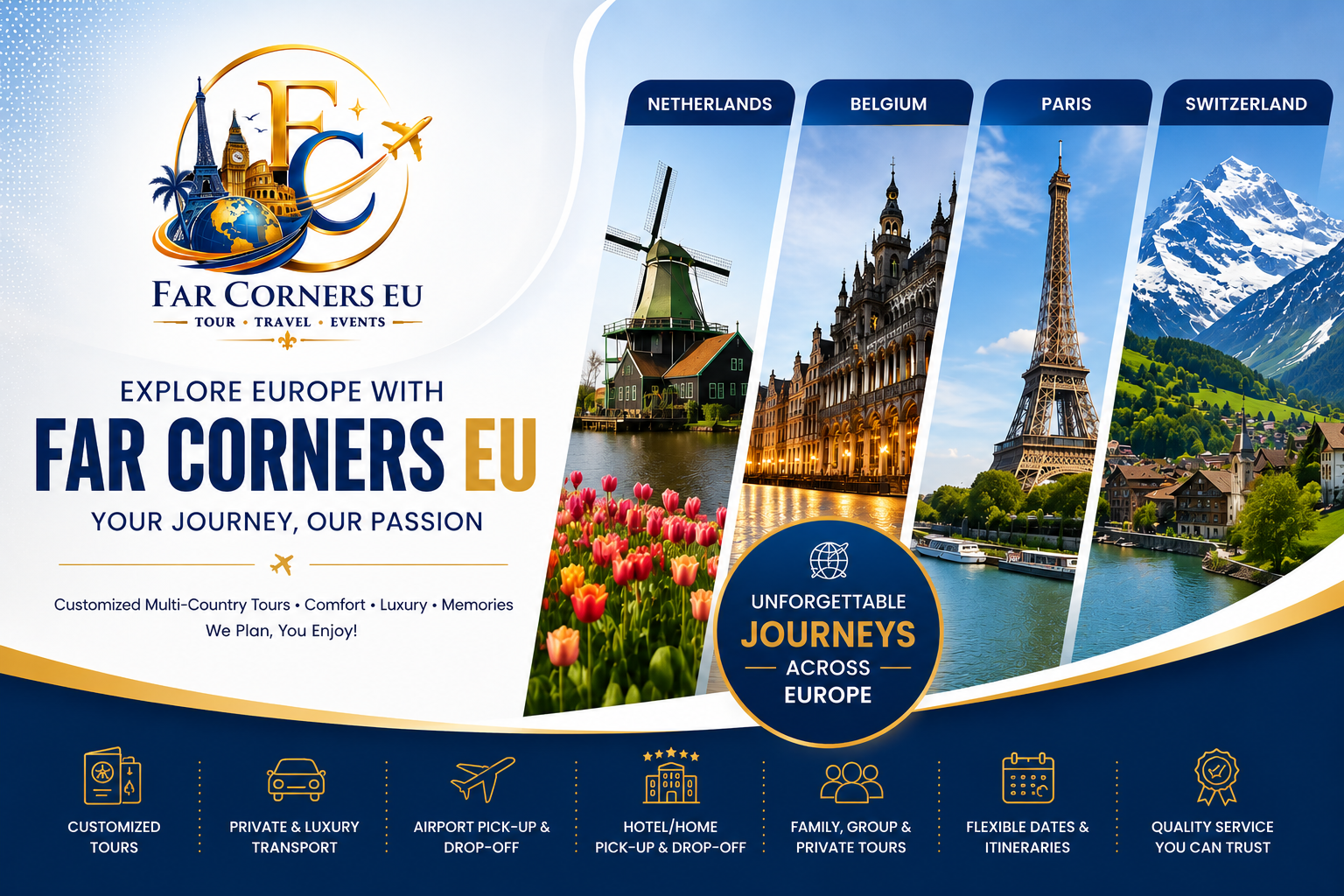 Explore Europe with Our Customized Multi-Country Tours
